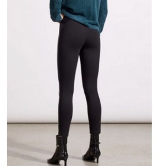 Tribal Faux Leather Combo Leggings Black‎ Medium NWT in packaging - Picture 2 of 7